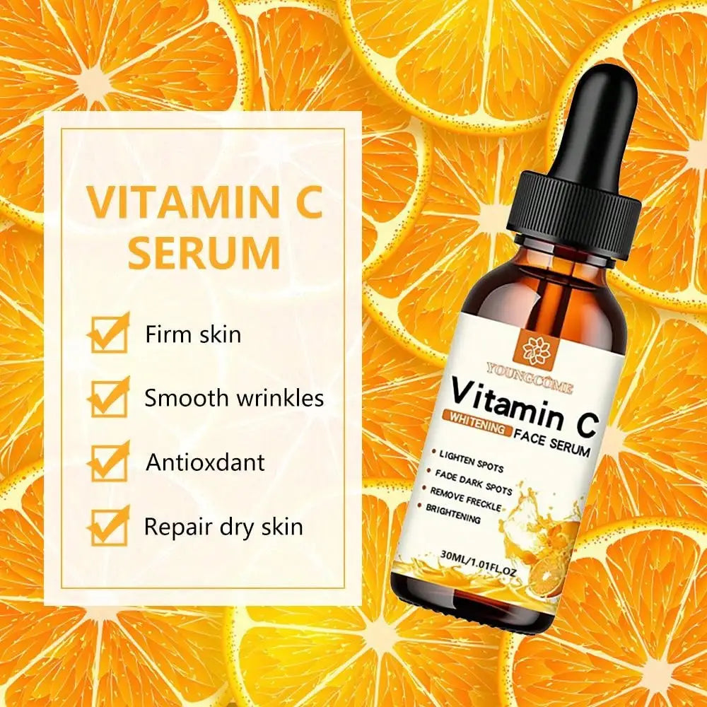 Sérum Facial Vitamina C + Ácido Hialurônico | Clareador • Hidratante • Anti-idadeg Essence Facial Skin Care 30ml