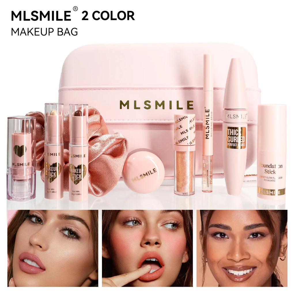 Kit de Maquiagem Completo Profissional com Estojo Organizador