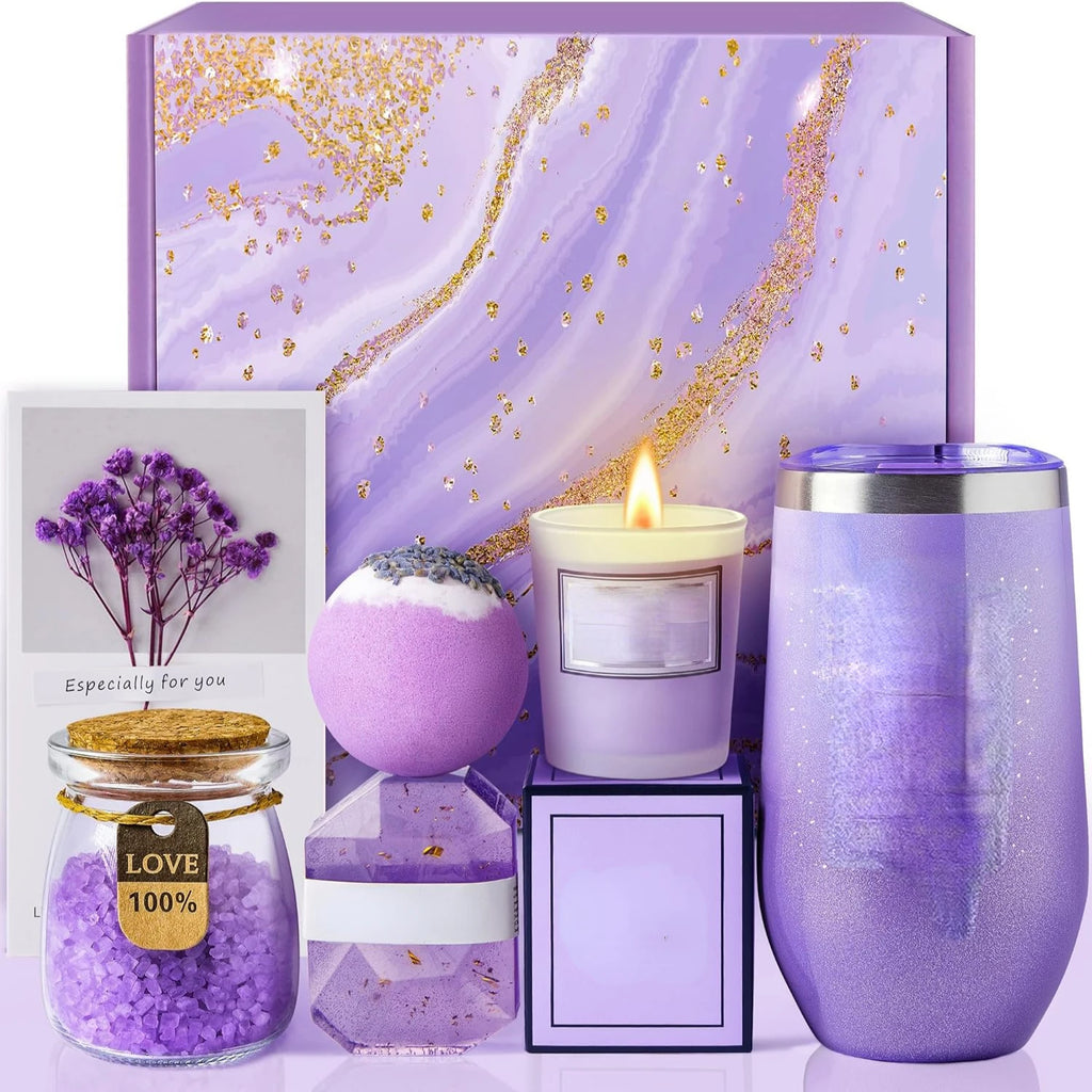 Cesta de Presente Spa Luxo Lavanda para Mulher